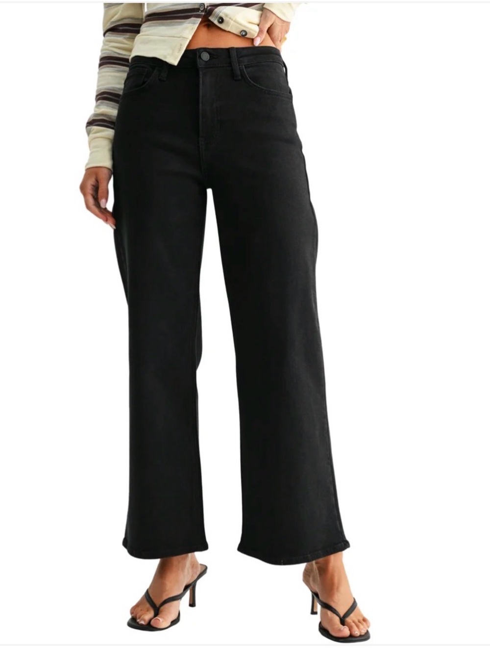 Just USA Black Wide-Leg Women’s Jeans